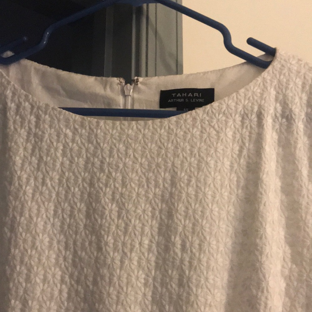 White eyelet dress